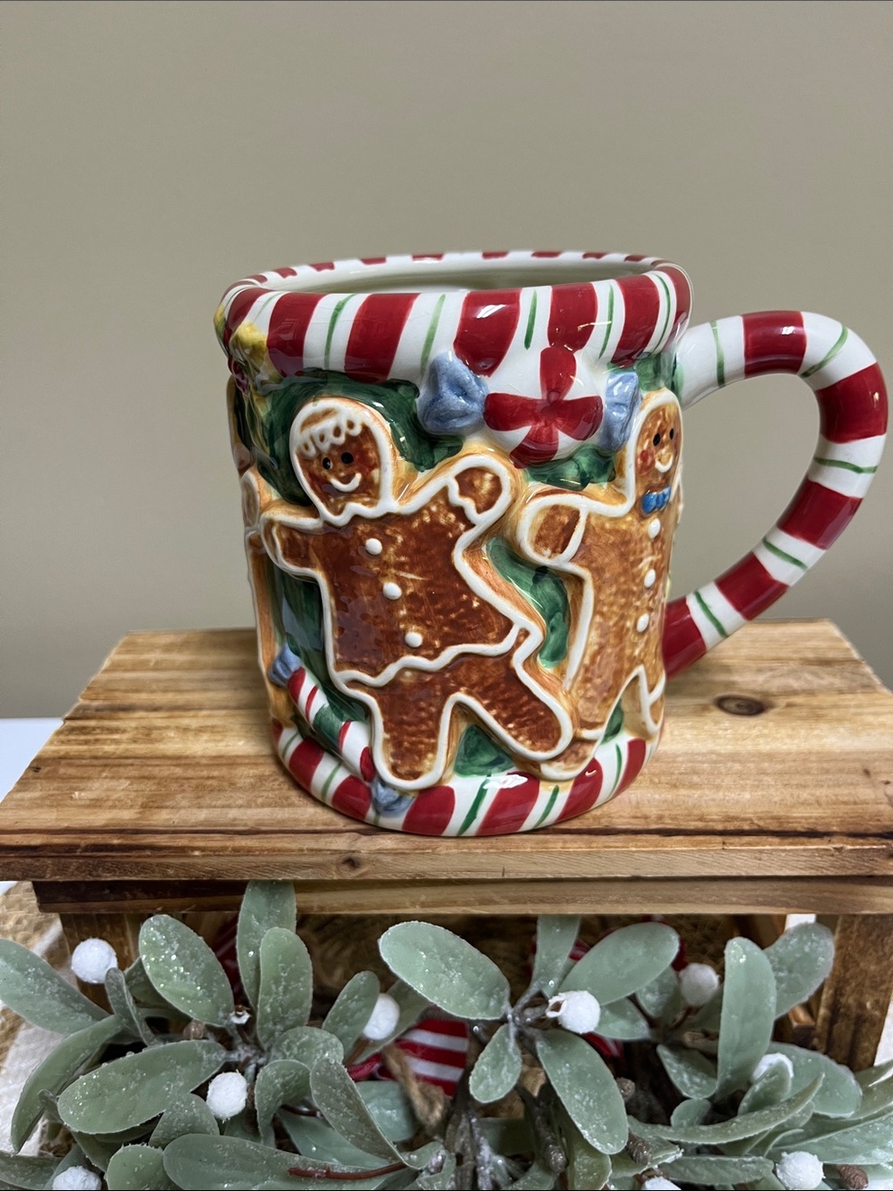 VTG Gingerbread XL Susan Winget 20oz Ceramic/Porcelain Mug